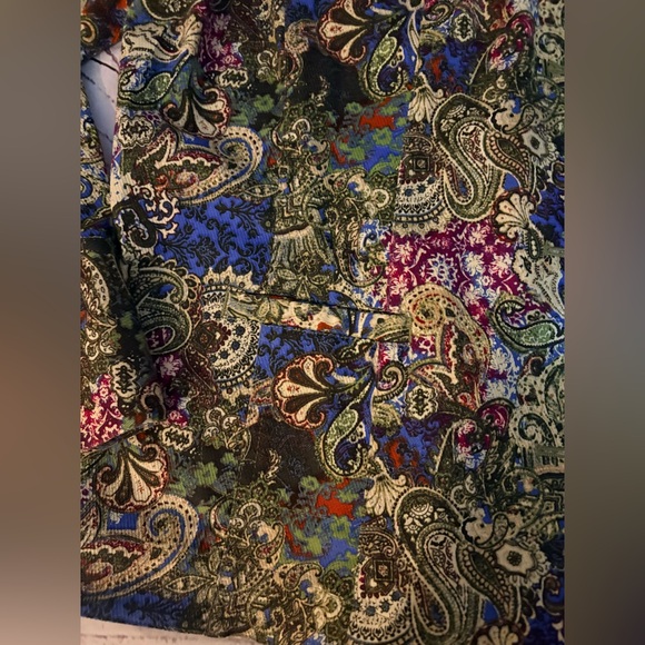 Christopher & Banks stretch paisley printed jacket XL - Picture 5 of 8